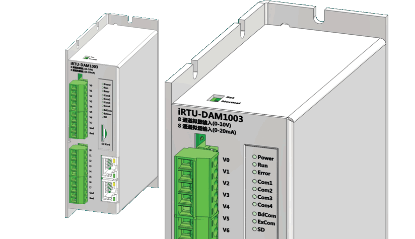 以太網(wǎng)8通道±10V，8通道±20mA模擬量輸入IO模塊